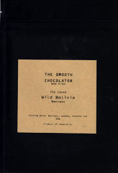 The Smooth Chocolator - 75% Cacao Wild Bolivia Beniano