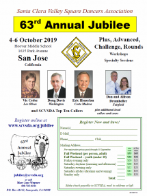 Flyer for 63rd SCVSDA Jubilee