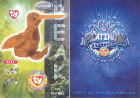 Platinum Beak Card