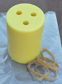 Candle Mold, Spirals small set of 3