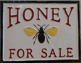 Sign, Honey For Sale, Vintage