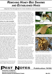 Removing Honey Bee Swarms and Established Hives