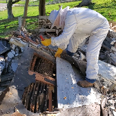 Gregg ripping open wall