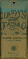 Askinosie - San Jose Del Tambo Ecuador 70% Dark Chocolate + Cocoa Nibs