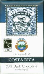 Hacienda Azul Costa Rica 70% (Letterpress)