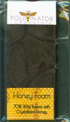 Pollinator Chocolate - Honey Foam 70% Wild Bolivia with Crystalized Honey
