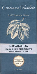 Nicaragua Dark Milk With Fleur De Sel 60% (Castronovo)