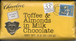 Toffee & Almonds in Milk Chocolate (Chocolove)