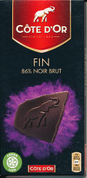 Côte d'Or - Fin 86% Noir Brut
