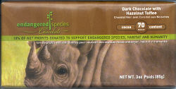 Dark Chocolate with Hazelnut Toffee (Endangered Species)