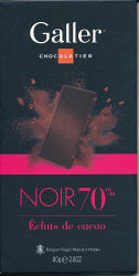 Galler - Noir 70% Éclats de Cacao