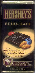 Hershey's - Extra Dark (with Cranberries, Blueberries, and Almonds)