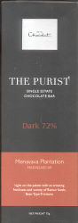 Hotel Chocolat - Purist Menavava Plantation Dark 72%