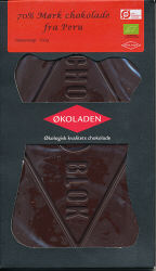 Økoladen - 70% Mørk Chokolade fra Peru