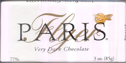Paris Flyer Very Dark Chocolate 77% (Paris Chocolates, Inc.)
