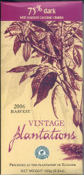 Vintage Plantations - 75% Dark with Toasted Coconut Chunks