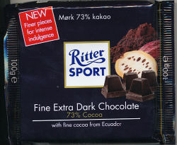 Fine Extra Dark Chocolate 73% (Ritter Sport)