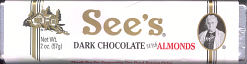 See's - Dark Chocolate with Almonds