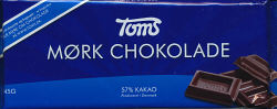 Mørk Chokolade 57% (Toms)