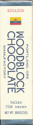 Woodblock Chocolate - Ecuador Balao 70%