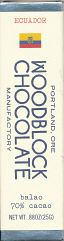 Woodblock Chocolate - Ecuador Balao 70%