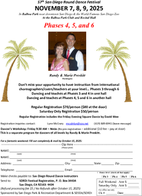 Flyer for San Diego Round Dance Festival