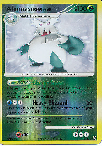 Abomasnow (Reverse Holo) - (DP - Mysterious Treasures)