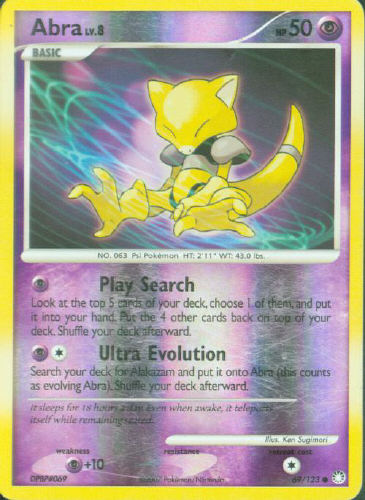 Abra (Reverse Holo) - (DP - Mysterious Treasures)