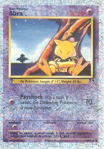 Abra (Reverse Holo Shiny) - (Legendary Collection)