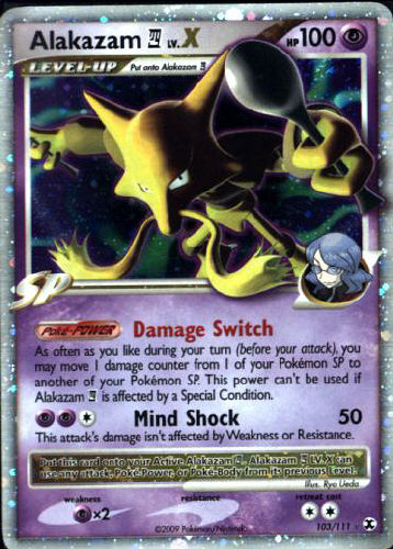 Alakazam 4 LV. X - (Platinum - Rising Rivals)