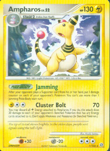 Ampharos - (DP - Secret Wonders)