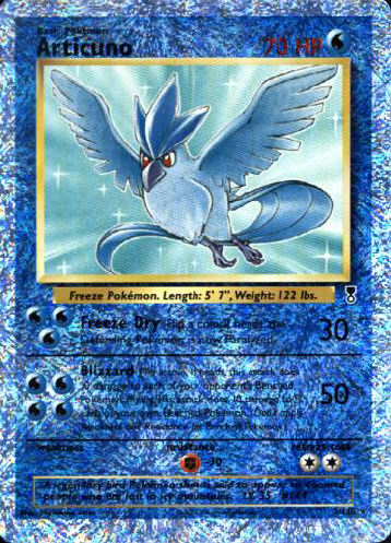 Caitlyn's Pokémon Card Collection -- Articuno (Reverse Holo Shiny) (card)