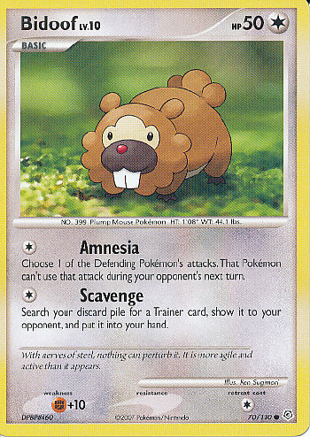 Bidoof - (Diamond And Pearl Base Set)