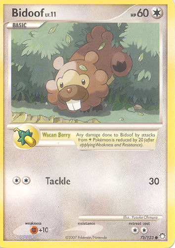 Bidoof - (DP - Mysterious Treasures)