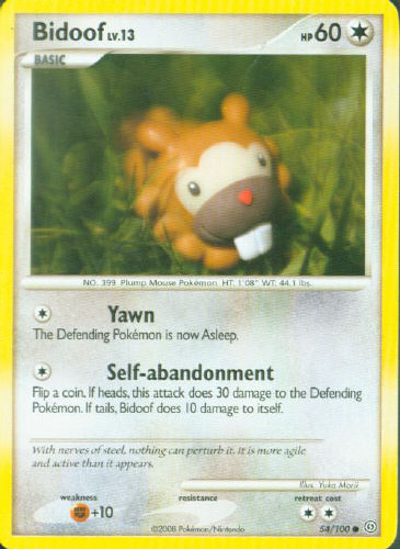 Bidoof - (DP - Stormfront)