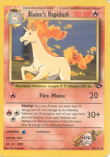 Blaine's Rapidash - (Gym Challenge)