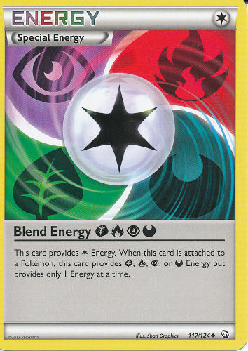 Blend Energy Grass Fire Psychic Darkness (Special Energy Card) - (Dragons Exalted)