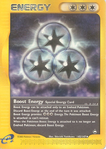 Boost Energy (Special Energy Card) - (Aquapolis)