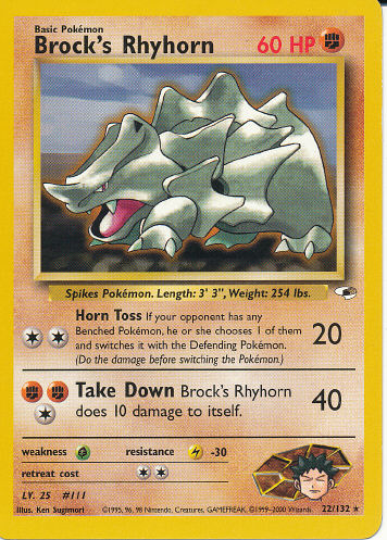 Brock's Rhyhorn - (Gym Heroes)