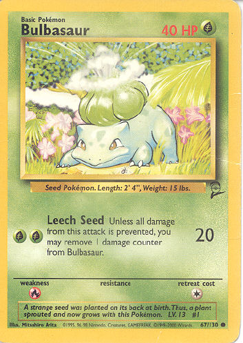 Bulbasaur - (Base Set 2)