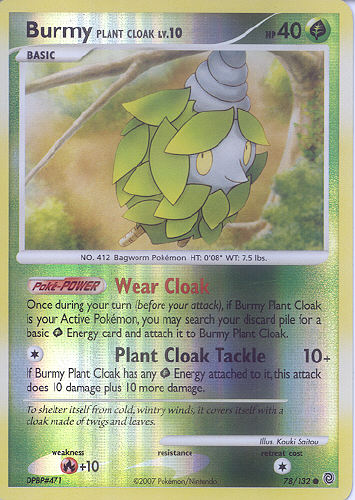 Burmy Plant Cloak (Reverse Holo) - (DP - Secret Wonders)