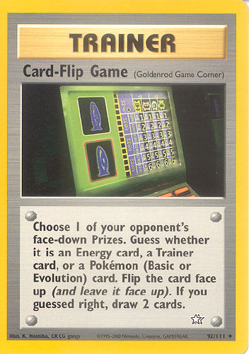 Card-Flip Game (Goldenrod Game Corner) - (Neo Genesis)