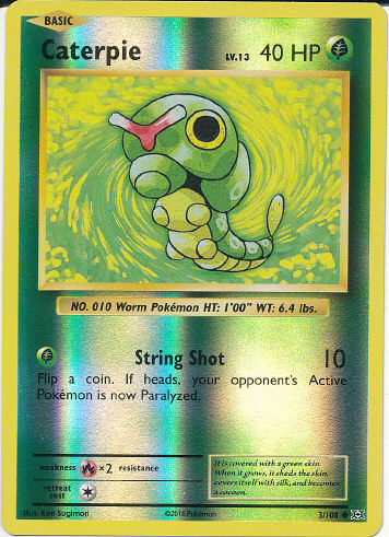 Caterpie (Reverse Holo) - (Evolutions)