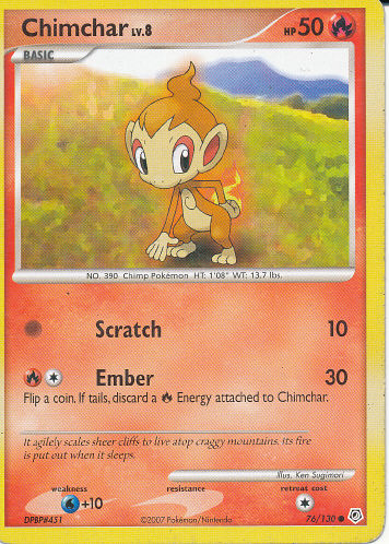 Chimchar - (Diamond And Pearl Base Set)