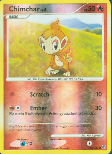 Chimchar (Reverse Holo) - (Diamond And Pearl Base Set)