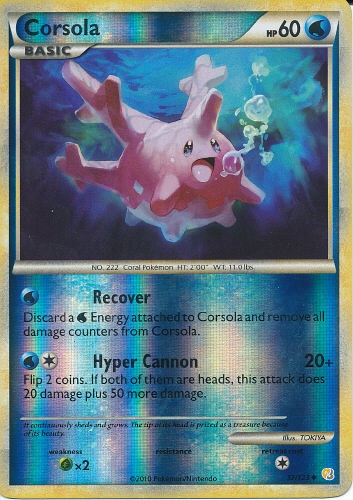 Corsola (Reverse Holo) - (HeartGold & SoulSilver)