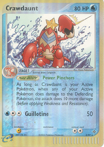 Crawdaunt (Reverse Holo) - (EX Dragon)