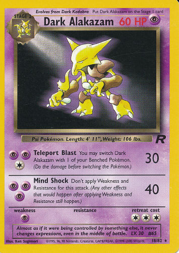 Dark Alakazam - (Team Rocket)