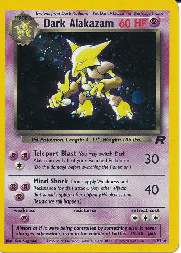 Dark Alakazam - (Team Rocket)