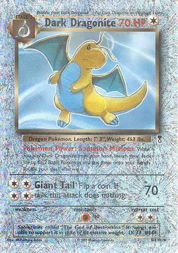 Dark Dragonite (Reverse Holo Shiny) - (Legendary Collection)